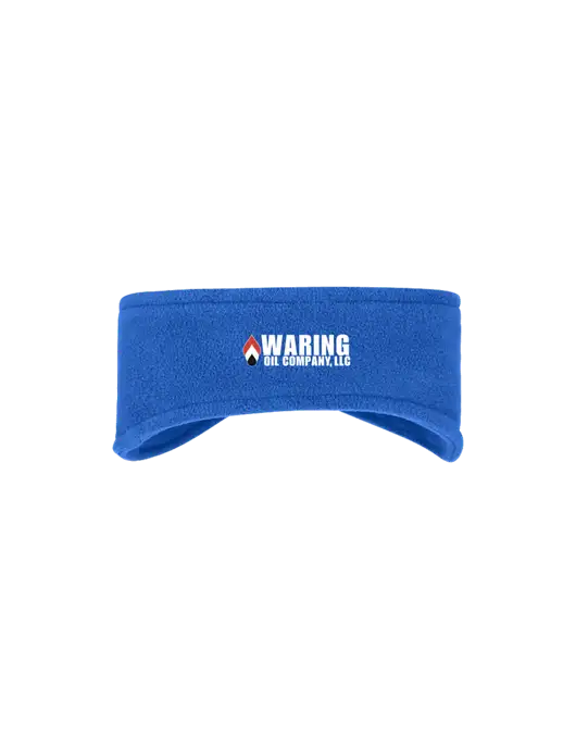 Royal Stretch Fleece Headband w/Waring Oil Logo