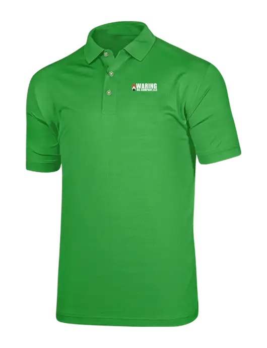 Callaway Vibrant Kelly Green Ventilated Polo w/Waring Oil Logo