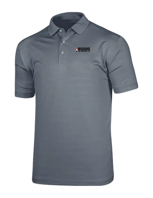 Callaway Vibrant Light Grey Ventilated Polo w/Waring Oil Logo