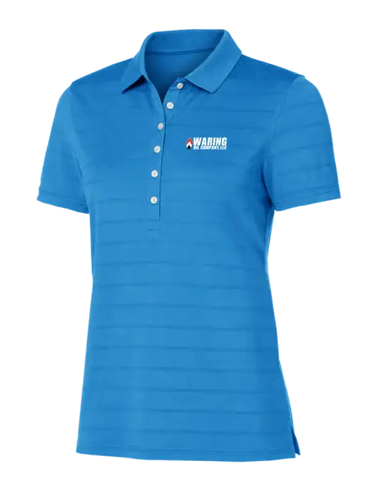 Callaway Womens Royal Blue Ventilated Polo w/Waring Oil Logo