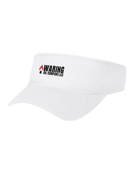 White Cap Visor w/Waring Oil Logo