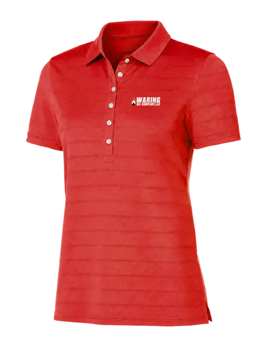 Callaway Womens Red Ventilated Polo w/Waring Oil Logo