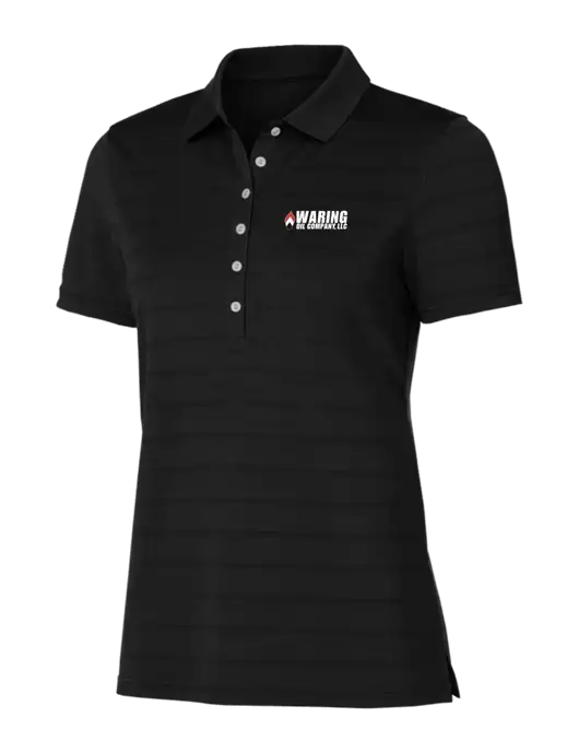 Callaway Womens Black Ventilated Polo w/Waring Oil Logo