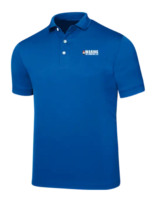 Callaway Ottoman Royal Blue Polo w/Waring Oil Logo
