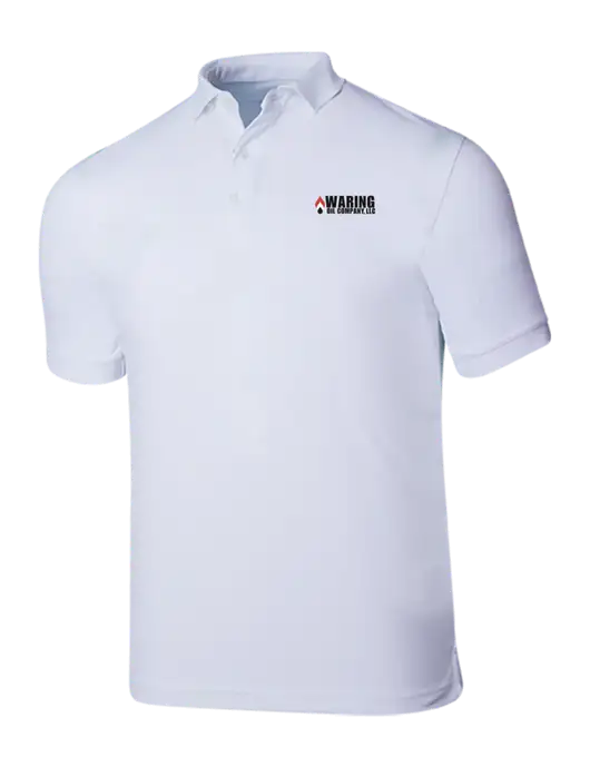 Callaway Ottoman Bright White Polo w/Waring Oil Logo