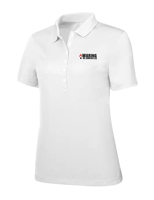 Callaway Womens Ottoman Bright White Polo w/Waring Oil Logo