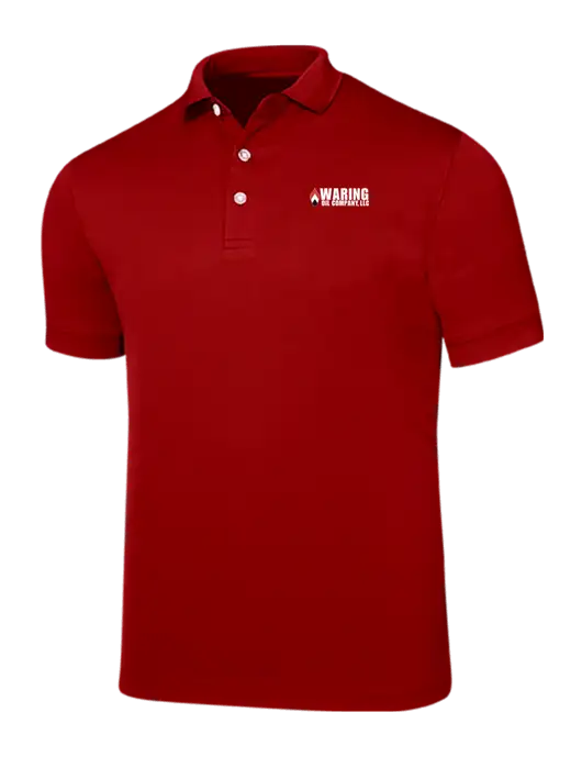 Callaway Ottoman Red Polo w/Waring Oil Logo