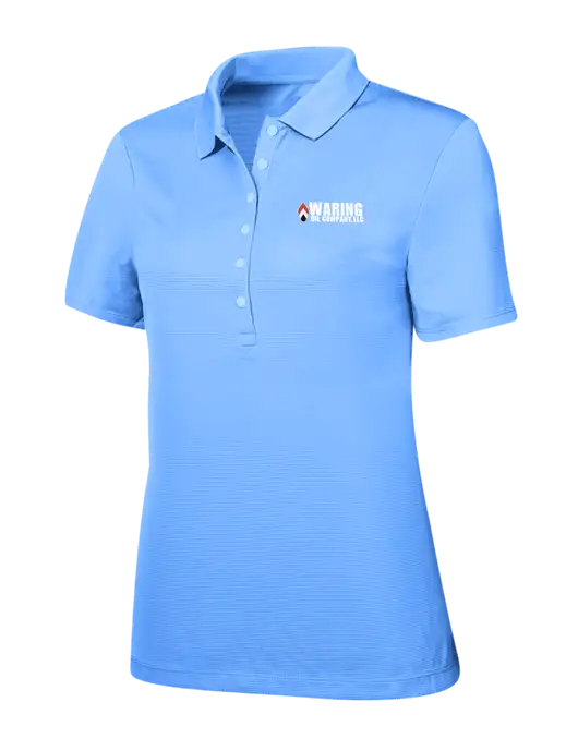 Callaway Womens Ottoman Light Blue Polo w/Waring Oil Logo