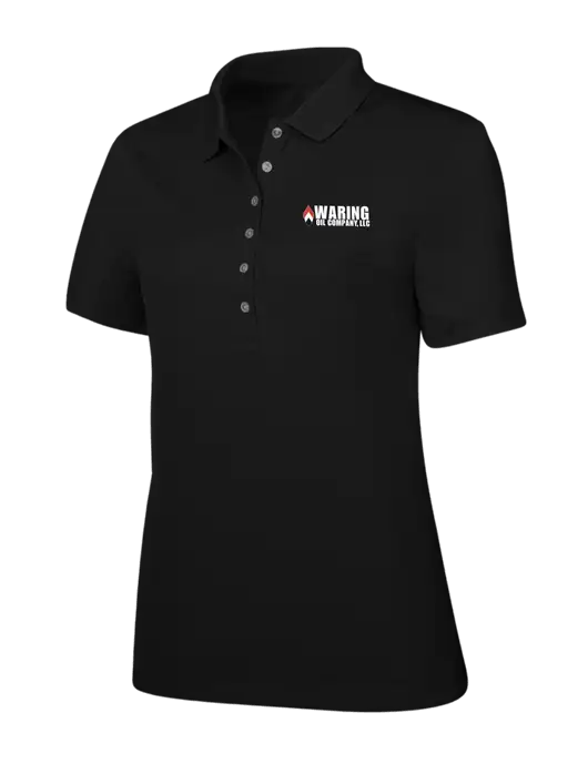 Callaway Womens Ottoman Black Polo w/Waring Oil Logo