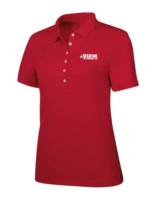 Callaway Womens Ottoman Red Polo w/Waring Oil Logo