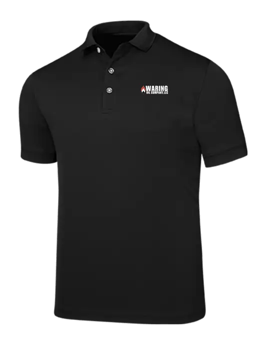 Callaway Ottoman Black Polo w/Waring Oil Logo
