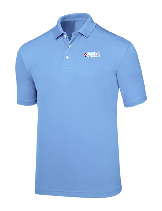 Callaway Core Light Blue Performance Polo w/Waring Oil Logo