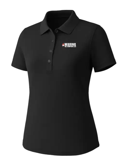 Callaway Womens Core Black Performance Polo w/Waring Oil Logo