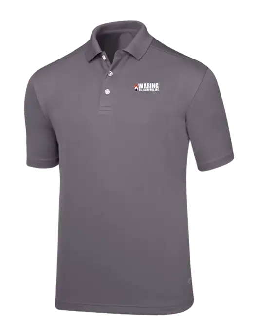 Callaway Core Medium Grey Performance Polo w/Waring Oil Logo