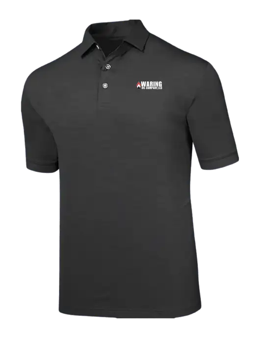 Callaway Black Fashion Tonal Polo w/Waring Oil Logo