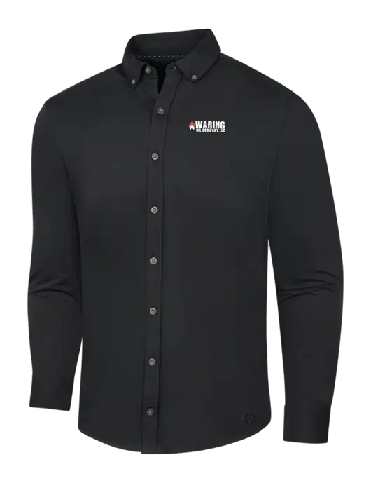 OGIO Blacktop Modern Code Stretch Button-Up Shirt w/Waring Oil Logo