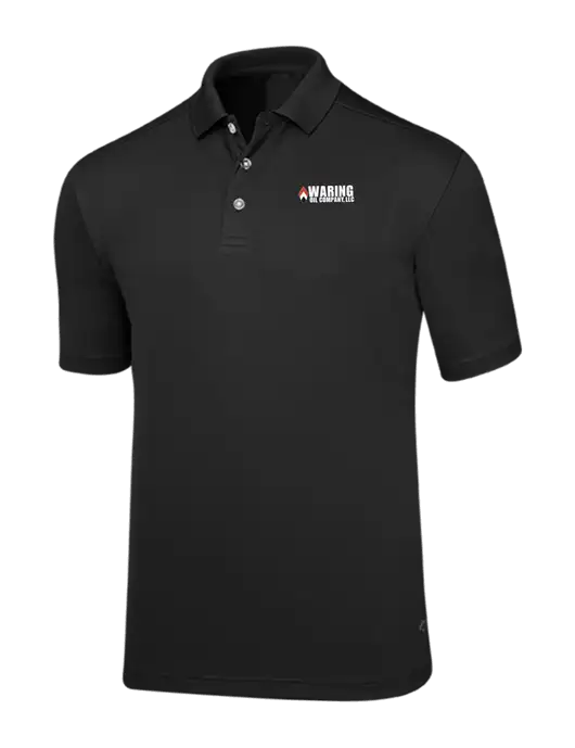 Callaway Core Black Performance Polo w/Waring Oil Logo