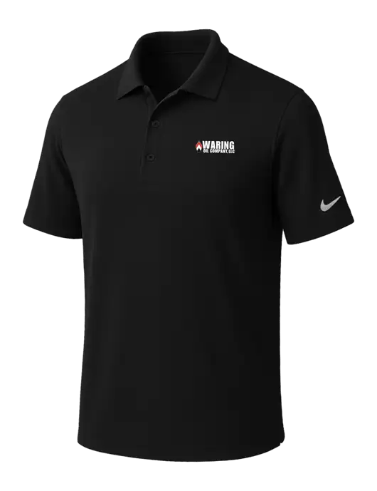 NIKE Black Dri-Fit Micro Pique Polo w/Waring Oil Logo