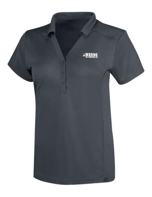 OGIO Dark Grey Womens Framework Polo w/Waring Oil Logo