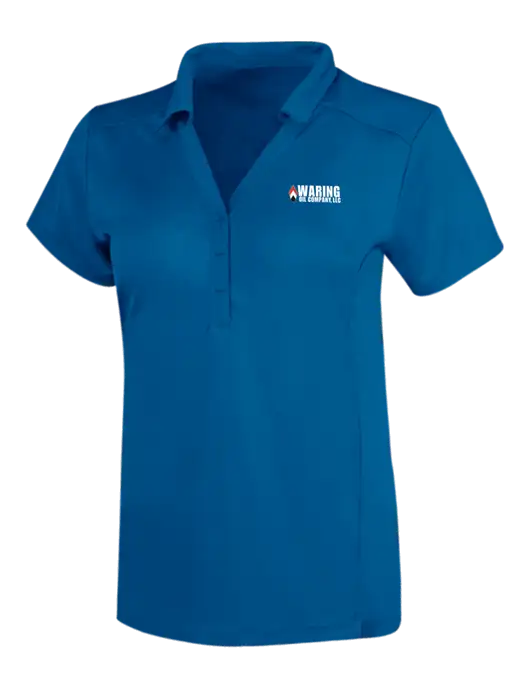 OGIO Royal Blue Womens Framework Polo w/Waring Oil Logo