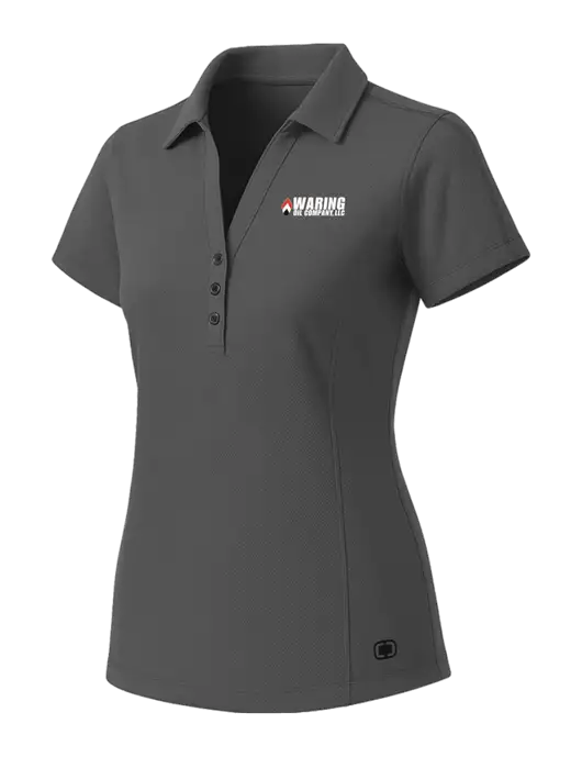 OGIO Womens Medium Grey ONYX Polo w/Waring Oil Logo
