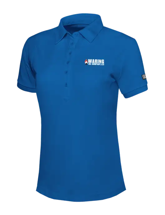 OGIO Womens Royal Blue Jewel Polo w/Waring Oil Logo