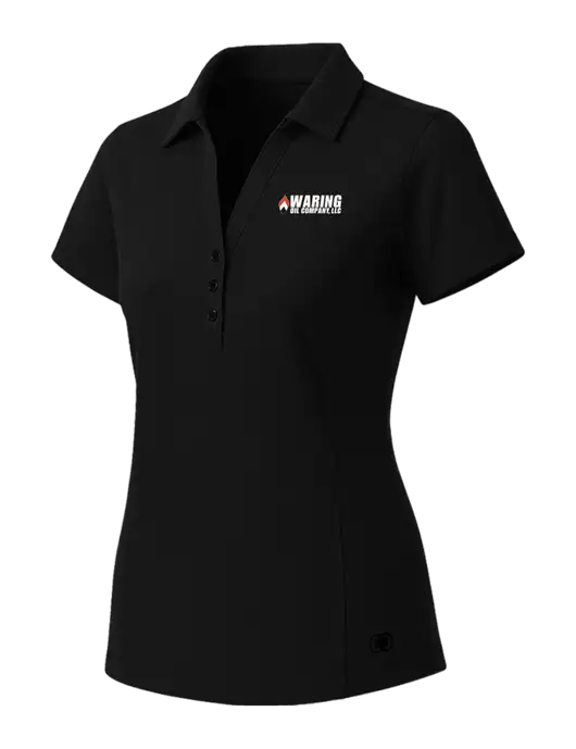 OGIO Womens Blacktop ONYX Polo w/Waring Oil Logo
