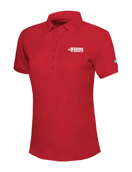 OGIO Womens Red Jewel Polo w/Waring Oil Logo
