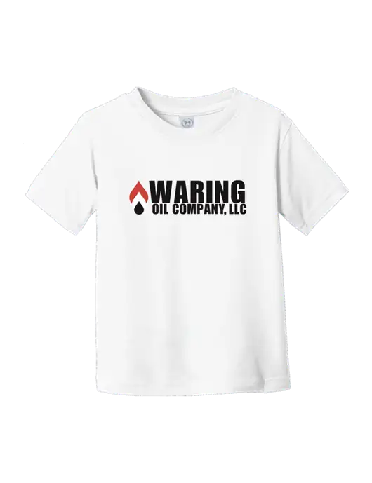 Rabbit Skins White Toddler Fine Jersey Tee w/Waring Oil Logo