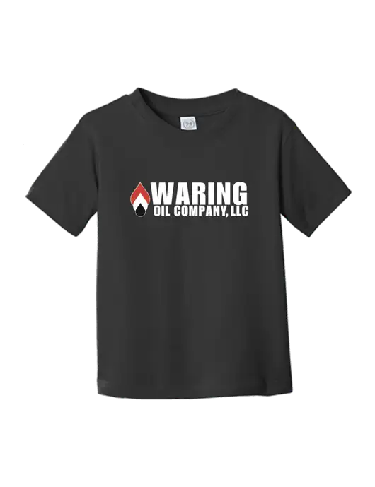 Rabbit Skins Black Toddler Fine Jersey Tee w/Waring Oil Logo