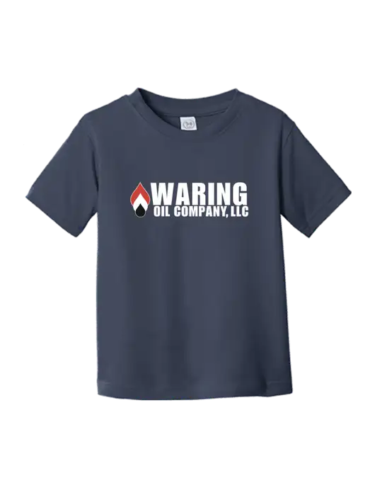 Rabbit Skins Navy Toddler Fine Jersey Tee w/Waring Oil Logo