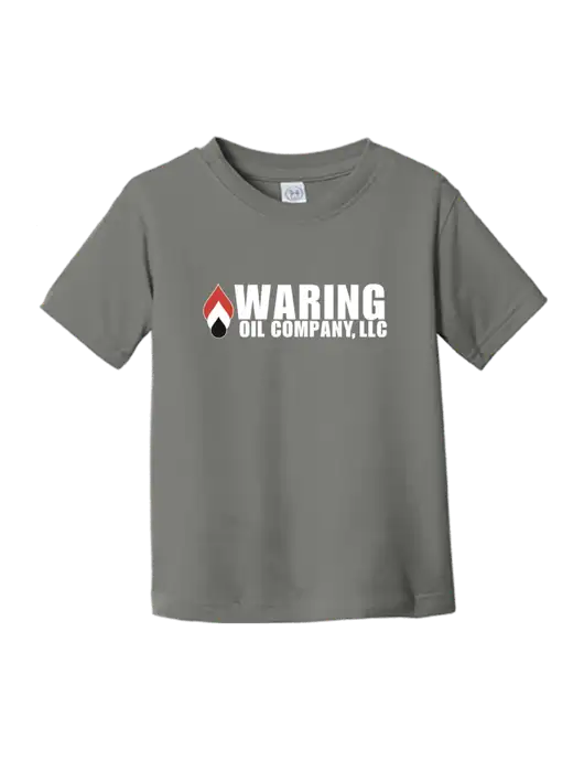 Rabbit Skins Charcoal Toddler Fine Jersey Tee w/Waring Oil Logo