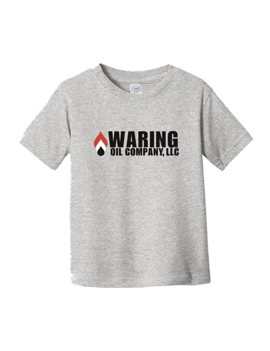 Rabbit Skins Light Grey Heather Toddler Fine Jersey Tee w/Waring Oil Logo