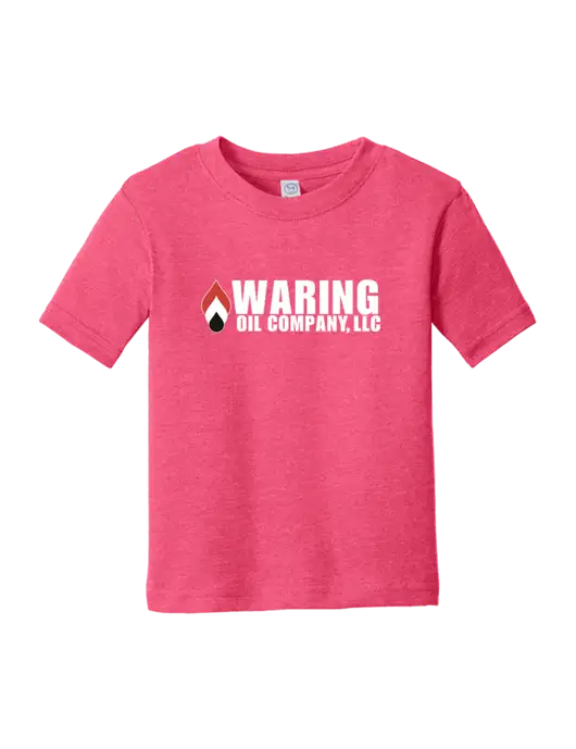 Rabbit Skins Vintage Hot Pink Toddler Fine Jersey Tee w/Waring Oil Logo