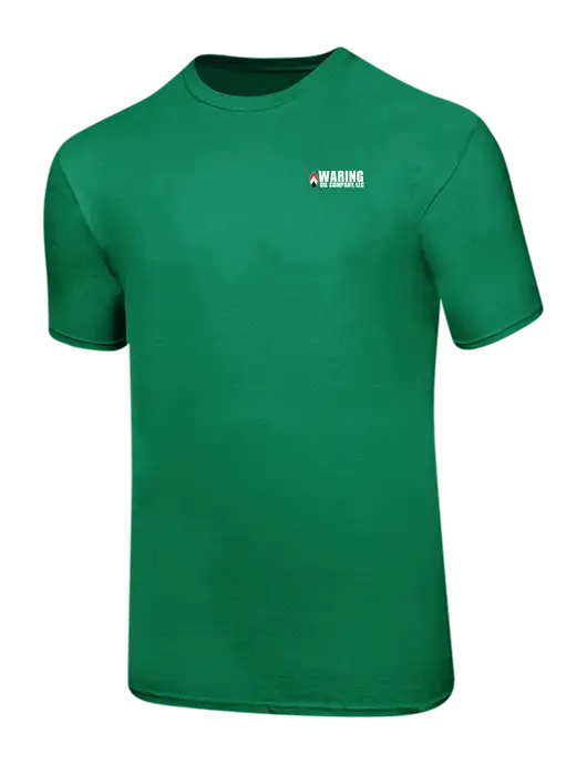 Ring Spun Kelly Green 4.5 oz T-Shirt w/Waring Oil Logo