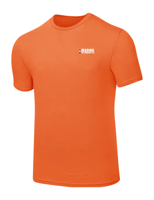 Seriously Soft Orange T-Shirt w/Waring Oil Logo