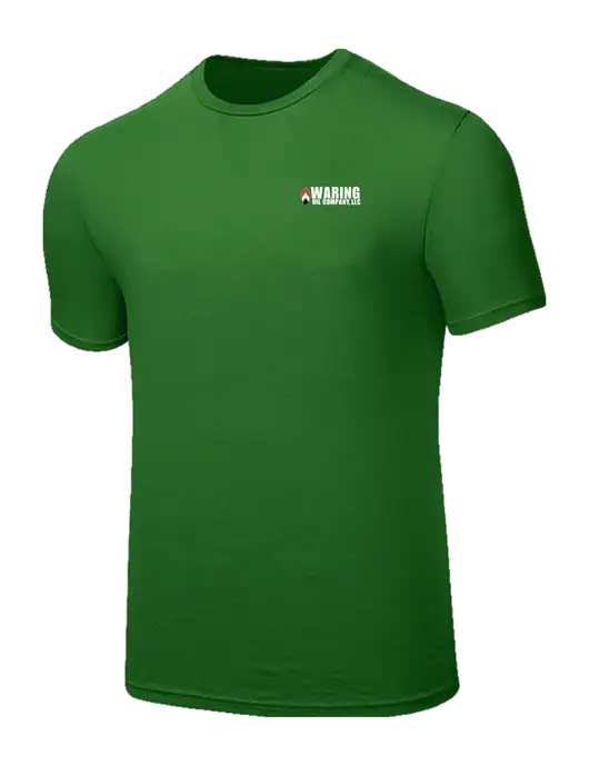 Seriously Soft Kelly Green T-Shirt w/Waring Oil Logo