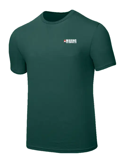 Seriously Soft Dark Green T-Shirt w/Waring Oil Logo