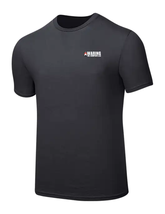 Seriously Soft Charcoal T-Shirt w/Waring Oil Logo