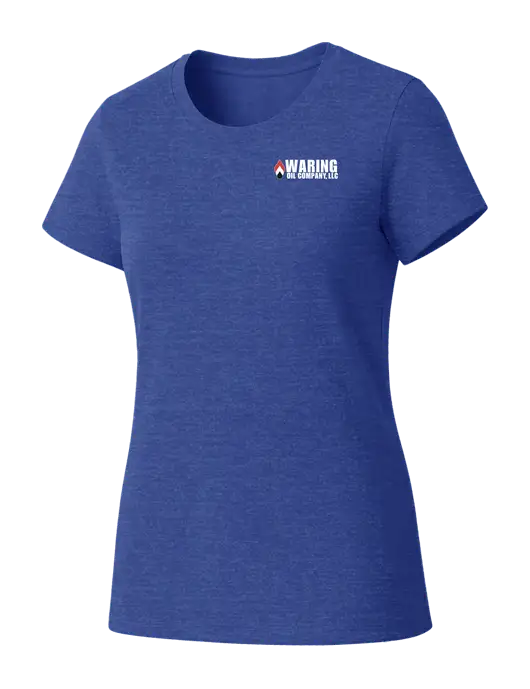 Womens Seriously Soft Royal Frost T-Shirt w/Waring Oil Logo