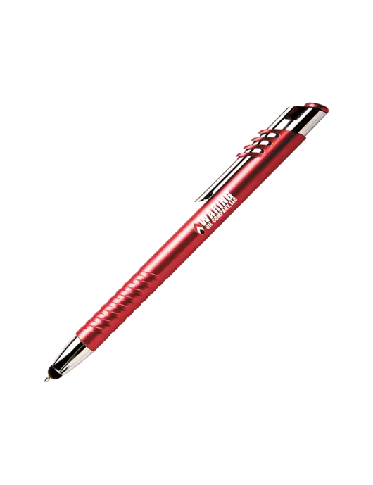 Schirhart Red Stylus Pen - Blue Ink w/Waring Oil Logo