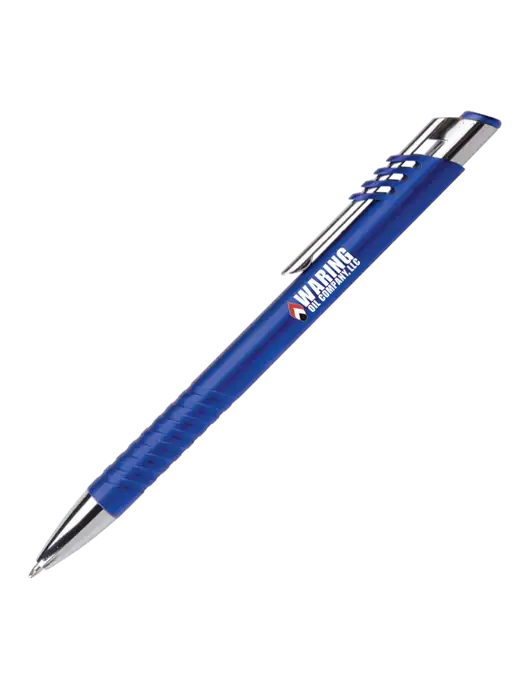 Schirhart Blue Pen - Black Ink w/Waring Oil Logo
