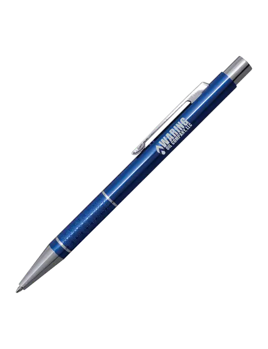 St George Blue Pen - Blue Ink w/Waring Oil Logo