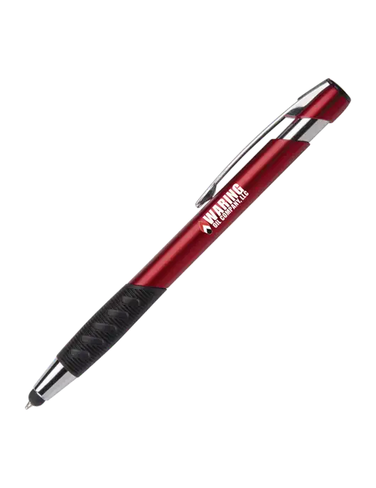 Alize Red Stylus Black Ink Pen w/Waring Oil Logo