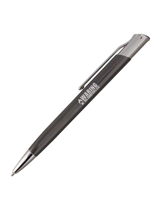 San Malo Gunmetal Pen - Black Ink w/Waring Oil Logo