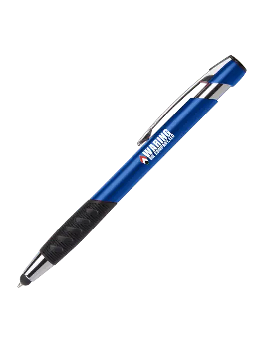 Alize Blue Stylus Black Ink Pen w/Waring Oil Logo