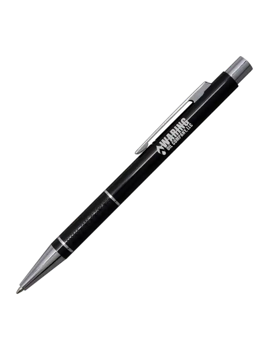 St George Black Pen - Blue Ink w/Waring Oil Logo