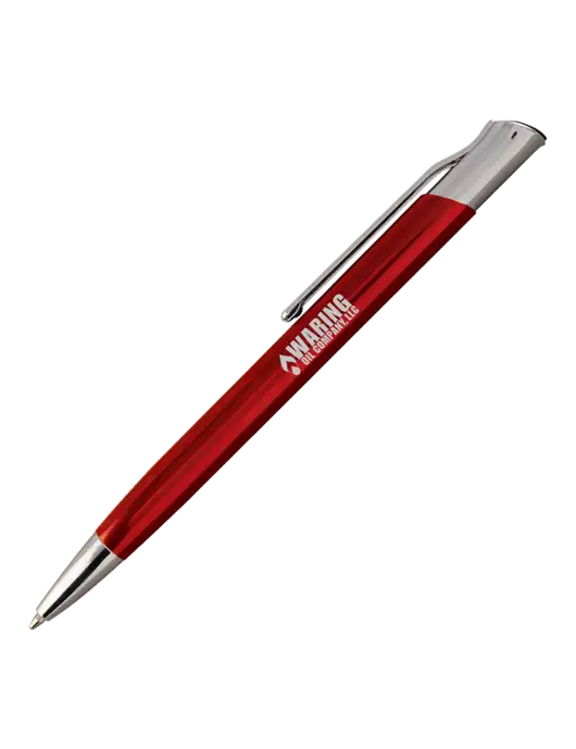 San Malo Red Pen - Black Ink w/Waring Oil Logo