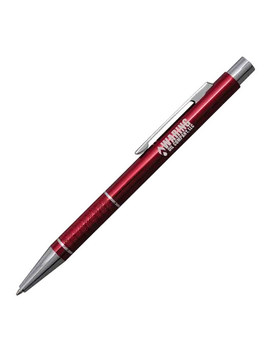 St George Red Pen - Blue Ink w/Waring Oil Logo