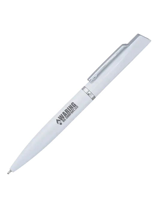 Santos White Pen - Black Ink w/Waring Oil Logo